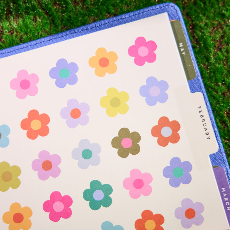 2029 SPECIALTY Florescent Florals Customizable Planner - Classic Vertical Layout - 12 Months