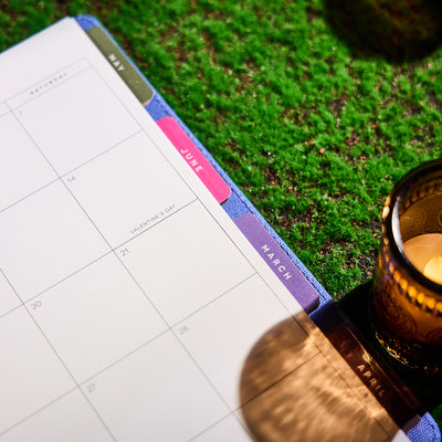 2037 SPECIALTY Florescent Florals Customizable Planner - Classic Vertical Layout - 12 Months