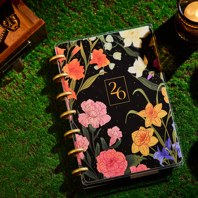 2031 Dark Garden Customizable Planner - Mini Dashboard Layout - 12 Months