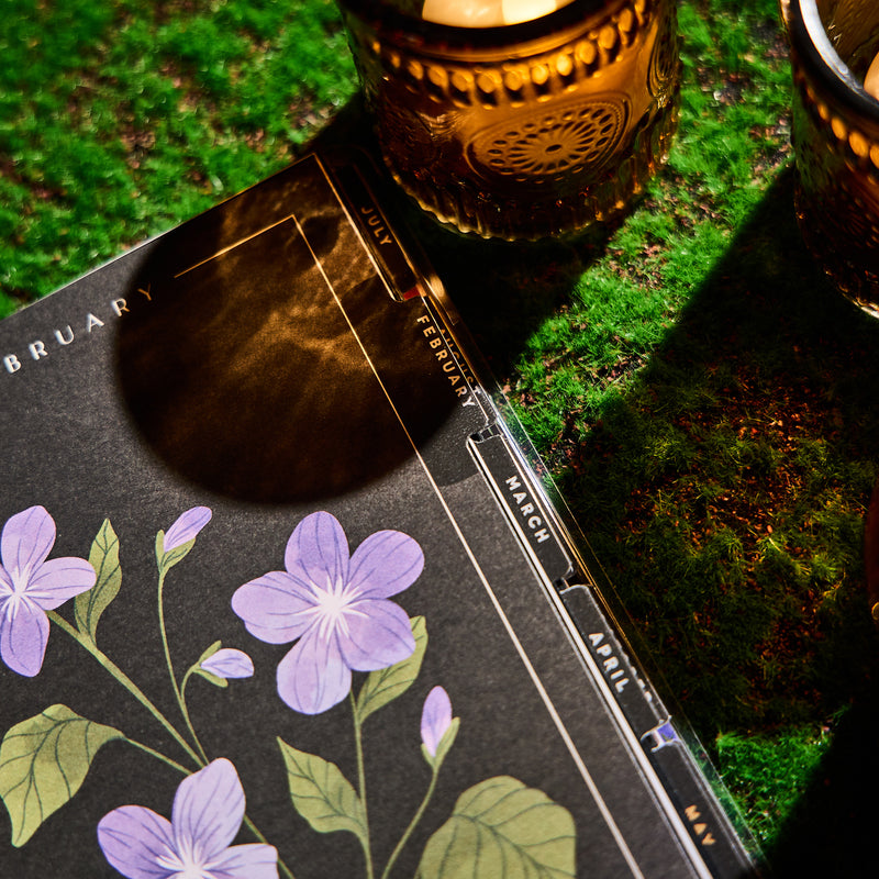 2027 Dark Garden Customizable Planner - Mini Dashboard Layout - 12 Months