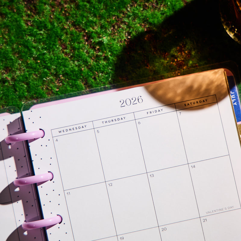 2034 Butterfly Botanics Customizable Planner - Mini Color Block Layout - 12 Months