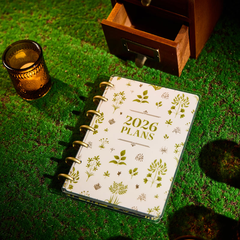 2032 Herbarium Customizable Planner - Mini Horizontal Layout - 12 Months