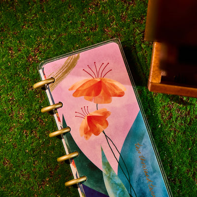 2031 Floral Energy Customizable Planner - Skinny Mini Horizontal Layout - 12 Months