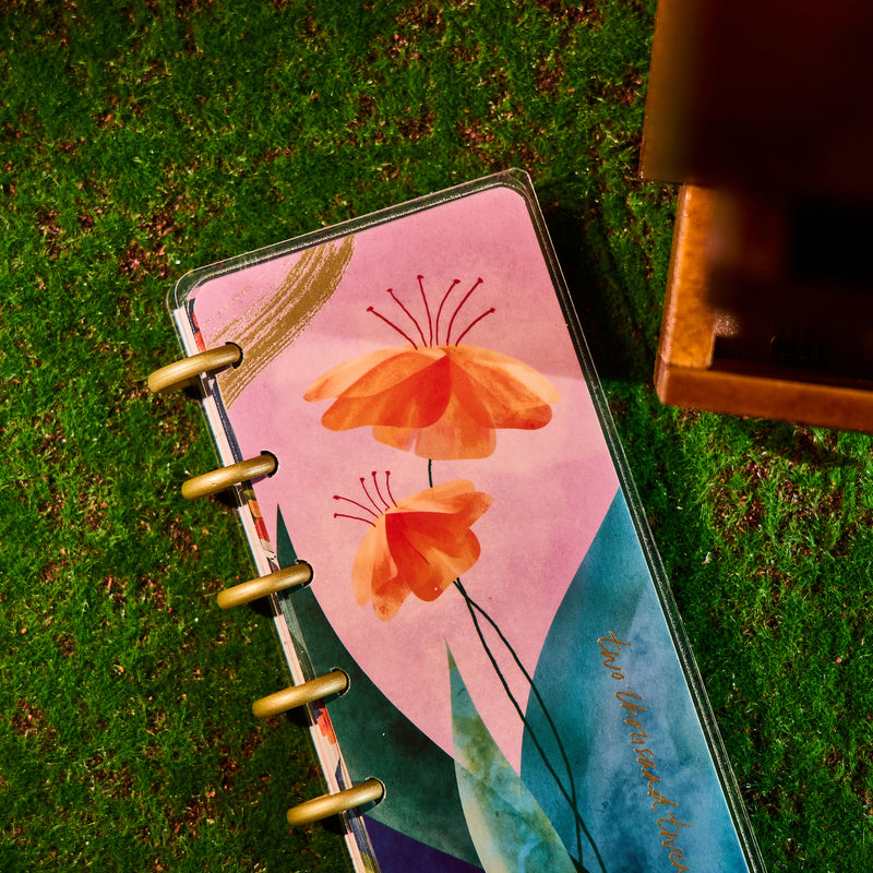 2031 Floral Energy Customizable Planner - Skinny Mini Horizontal Layout - 12 Months