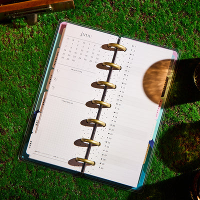 2032 Floral Energy Customizable Planner - Skinny Mini Horizontal Layout - 12 Months