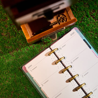 2033 Floral Energy Customizable Planner - Skinny Mini Horizontal Layout - 12 Months