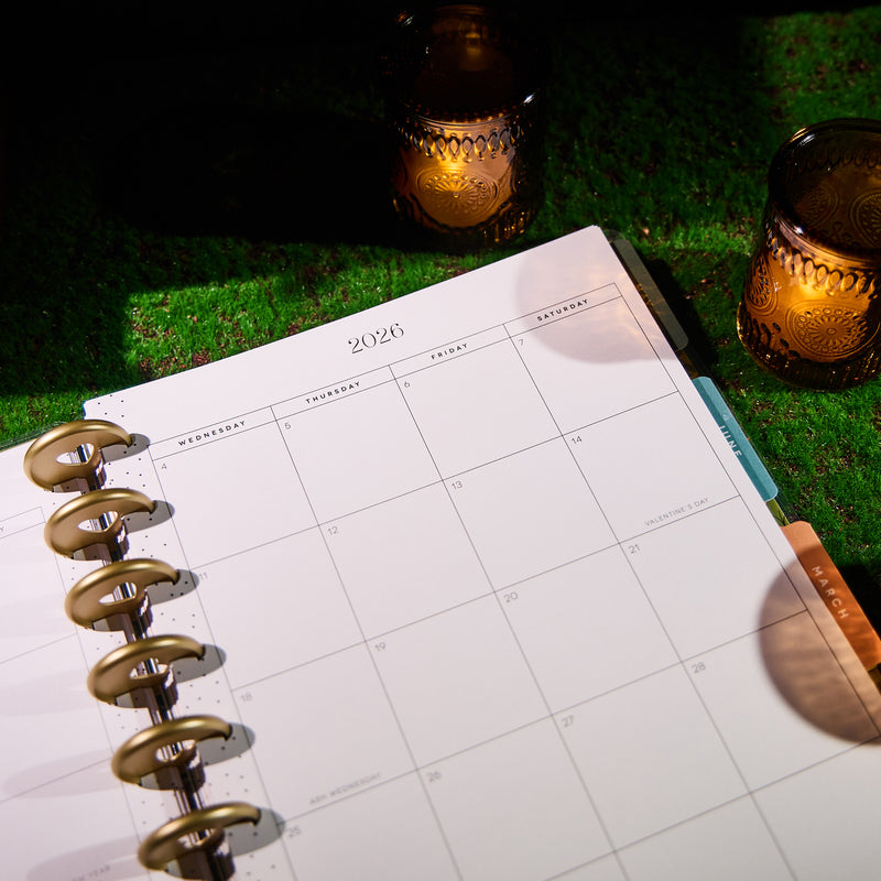 2034 Herbarium Customizable Planner - Classic Horizontal Layout - 12 Months