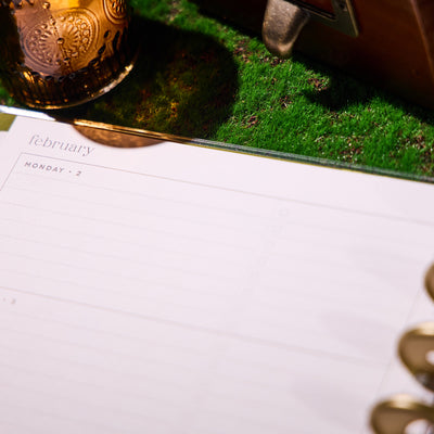 2036 Herbarium Customizable Planner - Classic Horizontal Layout - 12 Months