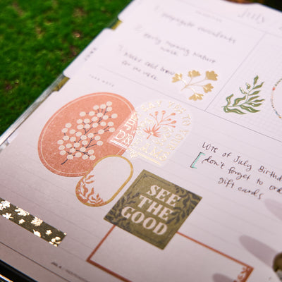 2038 Herbarium Customizable Planner - Classic Horizontal Layout - 12 Months