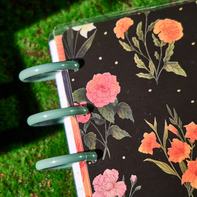 2034 Noir Garden Customizable Planner - Classic Horizontal Layout - 12 Month