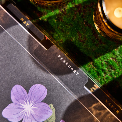 2035 Noir Garden Customizable Planner - Classic Horizontal Layout - 12 Month
