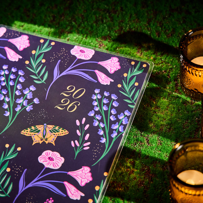 2032 Butterfly Botanics Customizable Planner - Classic Color Block Layout - 12 Month