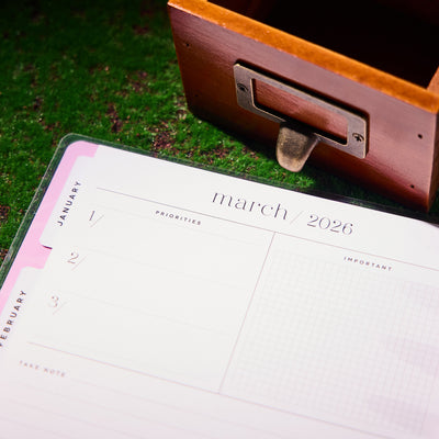 2035 Butterfly Botanics Customizable Planner - Classic Color Block Layout - 12 Month