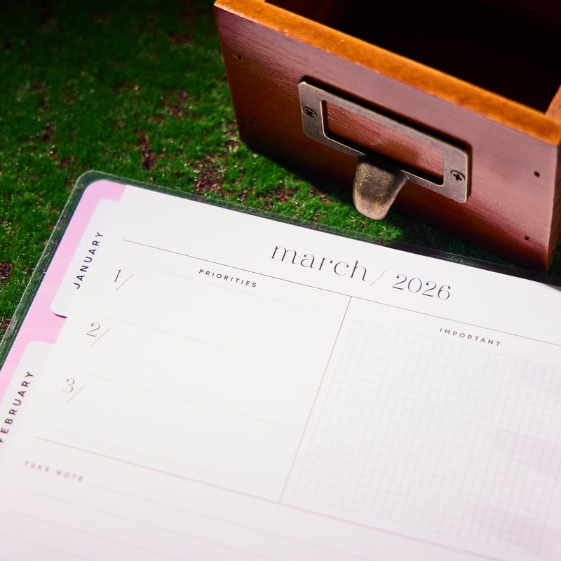 2035 Butterfly Botanics Customizable Planner - Classic Color Block Layout - 12 Month