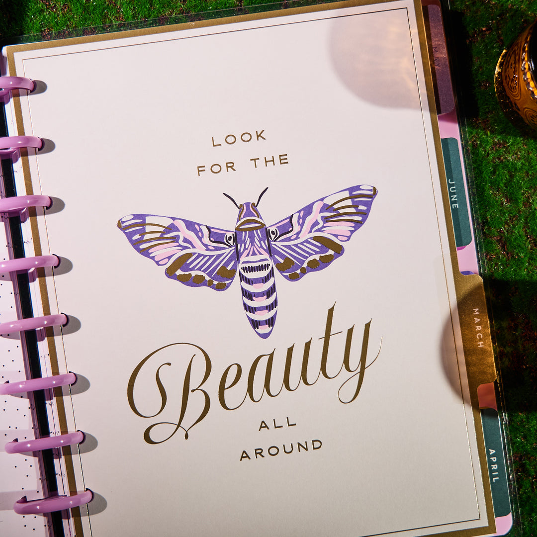2026 Butterfly Botanics Customizable Planner - Classic Color Block Layout - 12 Month