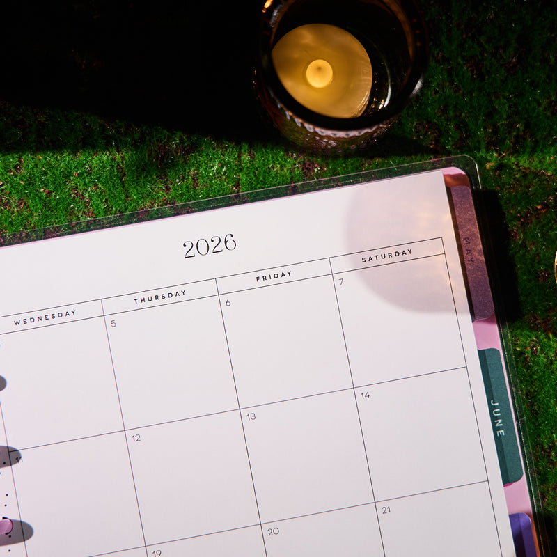 2037 Butterfly Botanics Customizable Planner - Classic Color Block Layout - 12 Month