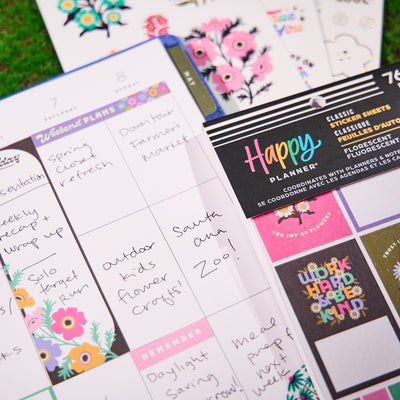 Florescent Florals - Value Pack Stickers