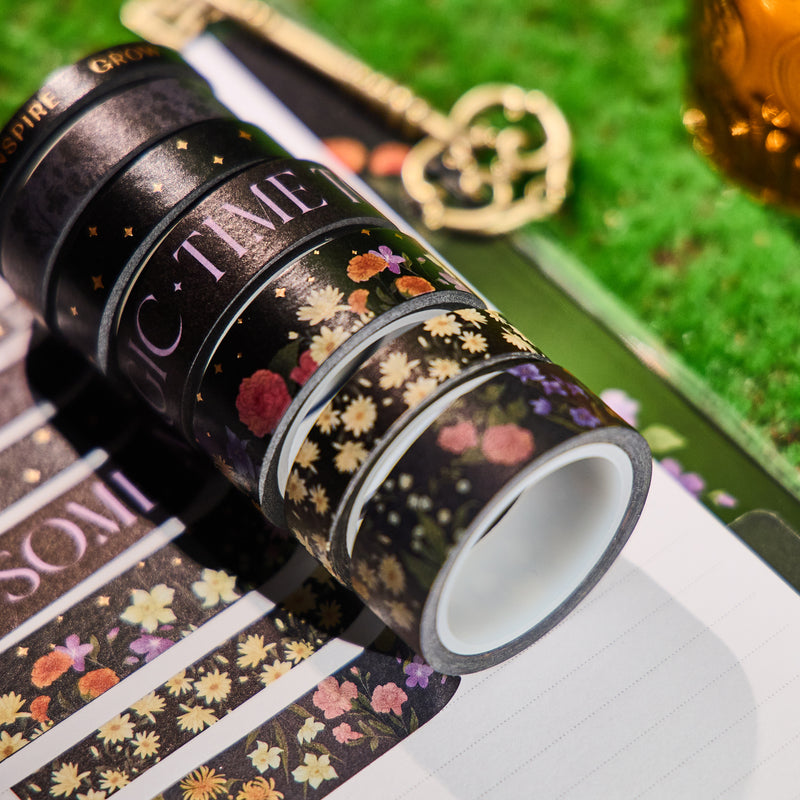 Dark Garden - Washi Tape - 7 Pack