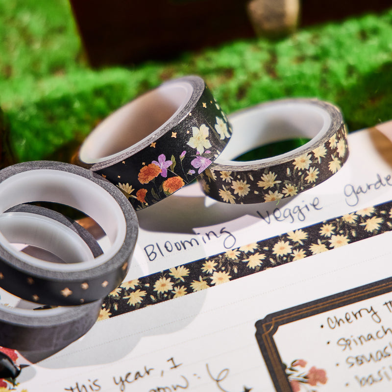 Dark Garden - Washi Tape - 7 Pack