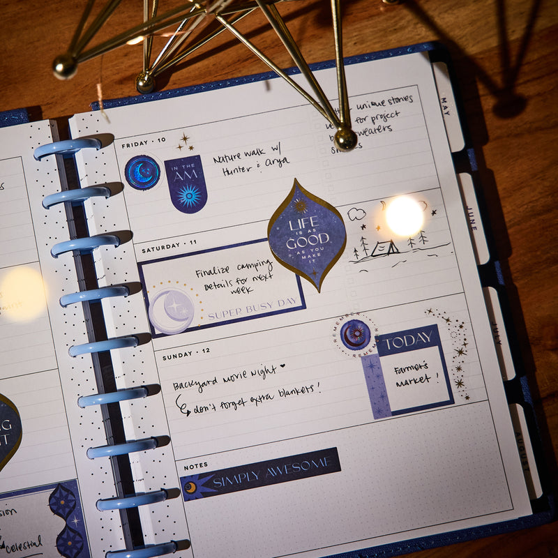 2032 SPECIALTY Star Signs Customizable Planner - Classic Horizontal Layout - 12 Month