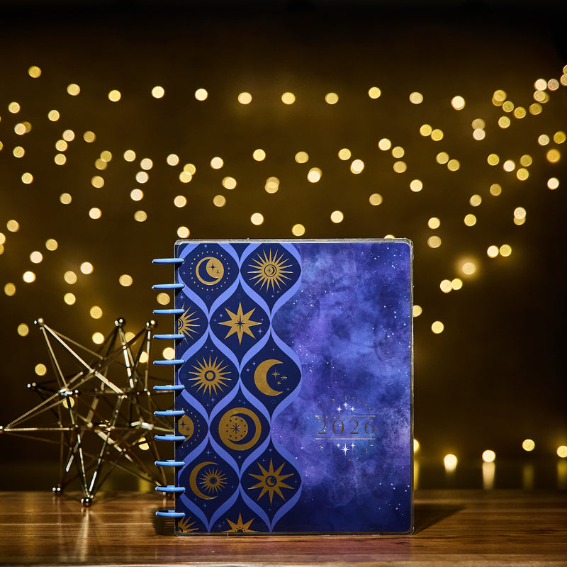2028 Star Signs Customizable Planner - Big Vertical Layout - 12 Month
