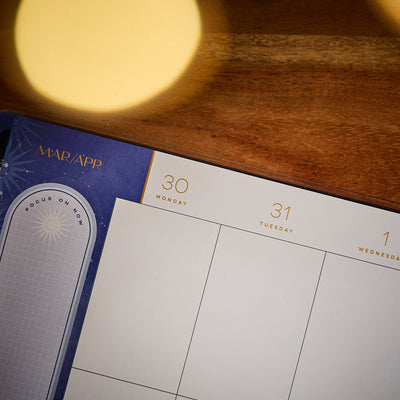 2036 Star Signs Customizable Planner - Big Vertical Layout - 12 Month