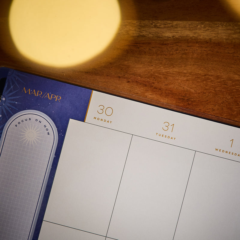 2036 Star Signs Customizable Planner - Big Vertical Layout - 12 Month