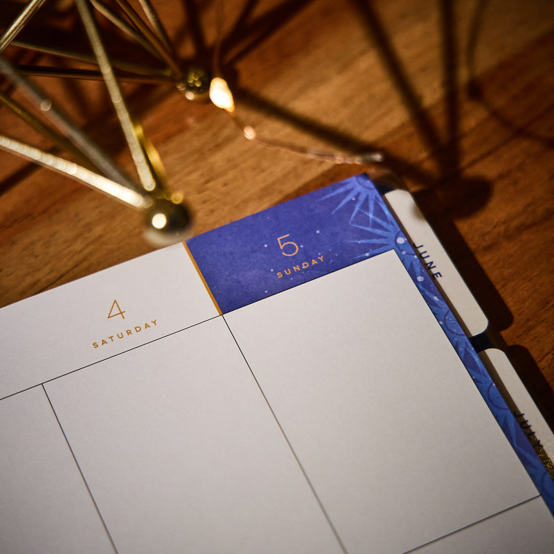 2037 Star Signs Customizable Planner - Big Vertical Layout - 12 Month