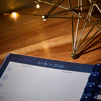 2035 Star Signs Customizable Planner - Classic Vertical Layout - 12 Month