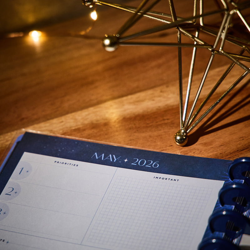 2035 Star Signs Customizable Planner - Classic Vertical Layout - 12 Month