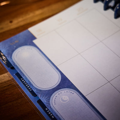 2034 Star Signs Customizable Planner - Classic Vertical Layout - 12 Month