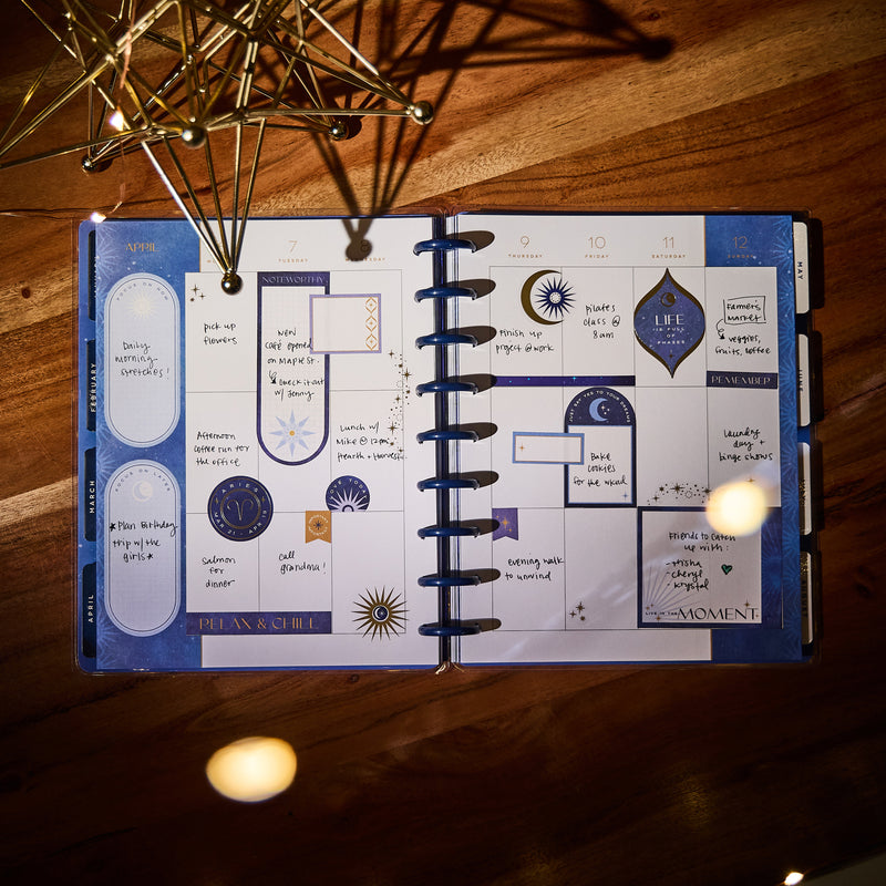 2029 Star Signs Customizable Planner - Classic Vertical Layout - 12 Month