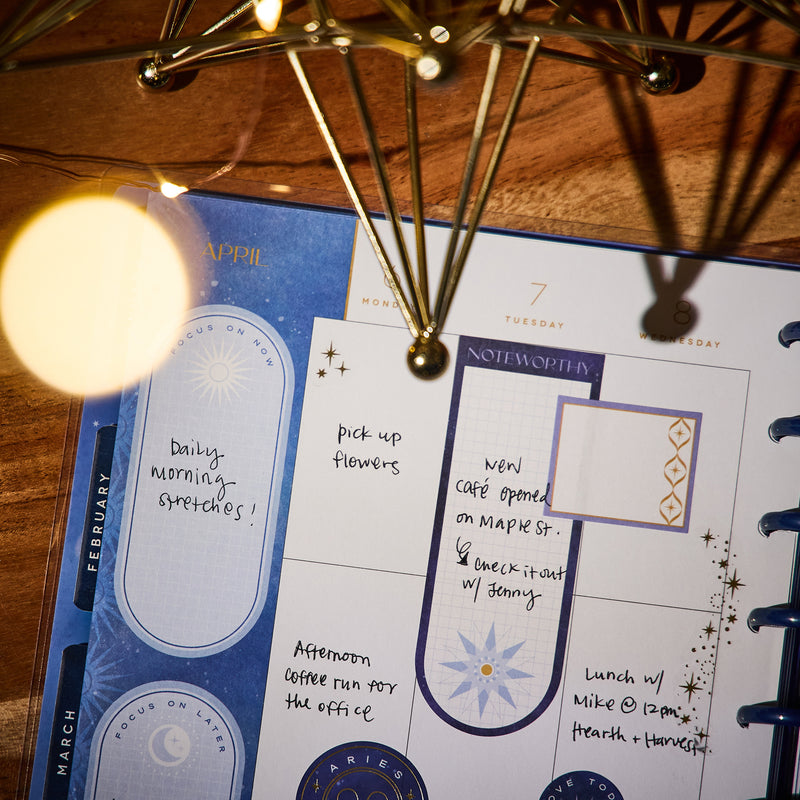 2030 Star Signs Customizable Planner - Classic Vertical Layout - 12 Month