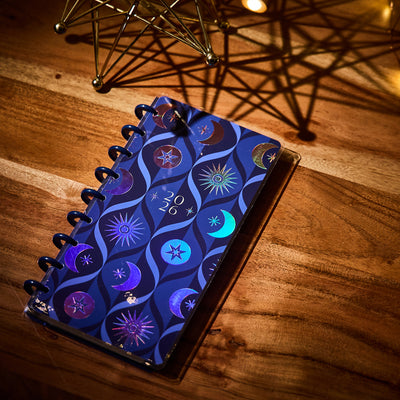 2035 Star Signs Customizable Planner - Skinny Classic Horizontal Layout - 12 Month