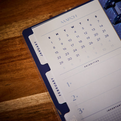 2037 Star Signs Customizable Planner - Skinny Classic Horizontal Layout - 12 Month