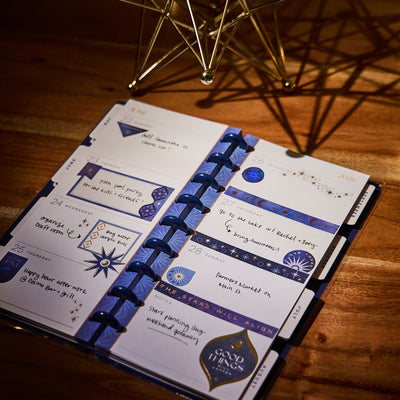 2031 Star Signs Customizable Planner - Skinny Classic Horizontal Layout - 12 Month