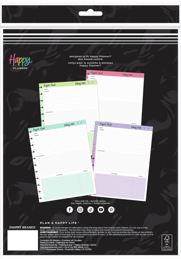 Everyday Project - Dashboard Big Filler Paper - 40 Sheets