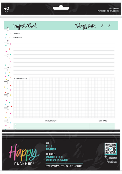 Everyday Project - Dashboard Big Filler Paper - 40 Sheets