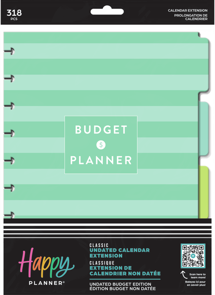 Budget Planner, Printable Agenda Pages, Letter and A4 Rings or Discs, Large  Discs Inserts, Big Happy Planner PBUD-1200-L, Instant Download 