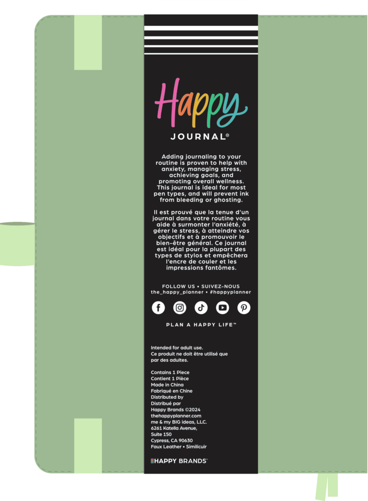 Sage Gratitude - Guided Gratitude Happy Journal® - 80 Sheets - 160GSM Paper