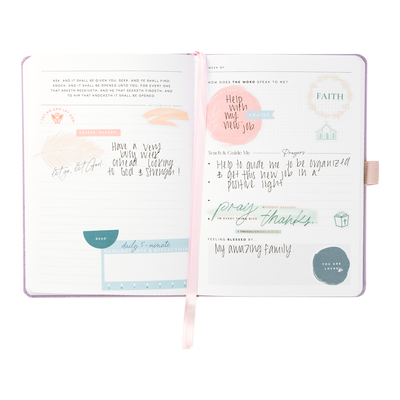 Lavender Faith - Guided Faith Happy Journal® - 80 Sheets - 160GSM Paper