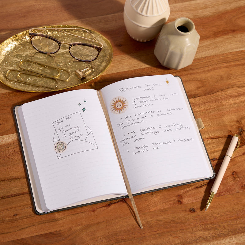 Linear Galaxy - Dotted Lined Happy Journal - 80 Sheets - 160 GSM Paper ...