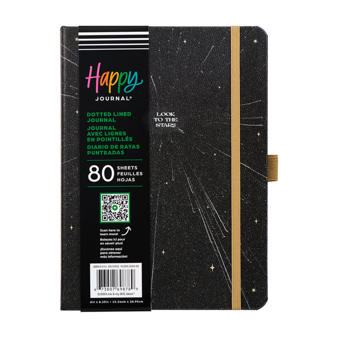 【特価】The Happy Planner スリムノートブック とリフィル大量 Linear Galaxy - Dotted Lined Happy Journal - 80 Sheets - 160 GSM