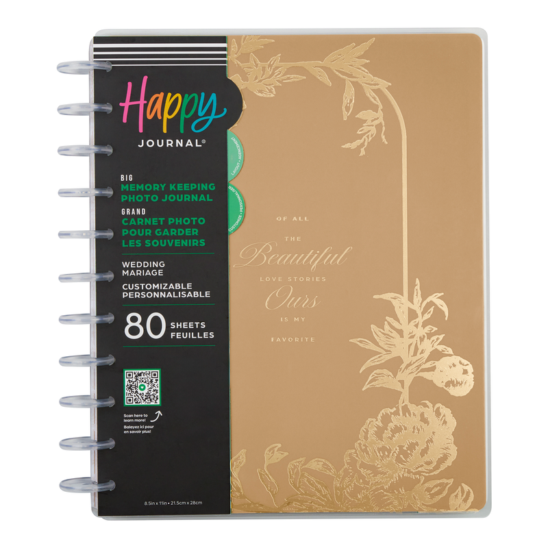 Love Blooms Wedding - Big Happy Memory Keeping Photo Journal - 80 Sheets