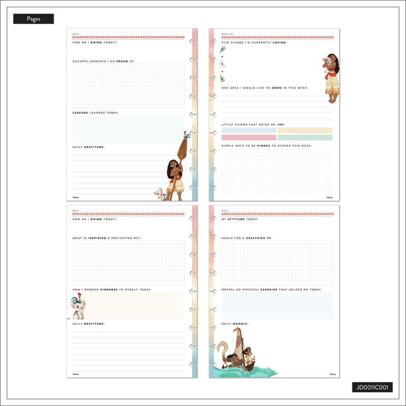 Disney Moana - Classic Guided Wellness Journal - 80 Sheets