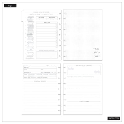 Modern Bookish - Classic Guided Reading Journal - 80 Sheets