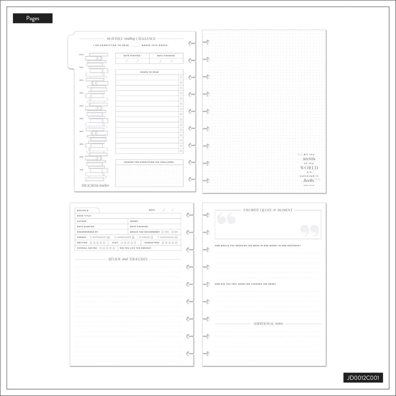 Modern Bookish - Classic Guided Reading Journal - 80 Sheets