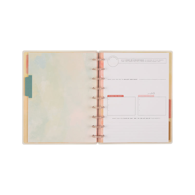Textured Canvas Budget - Classic Guided Budget Journal - 40 Sheets