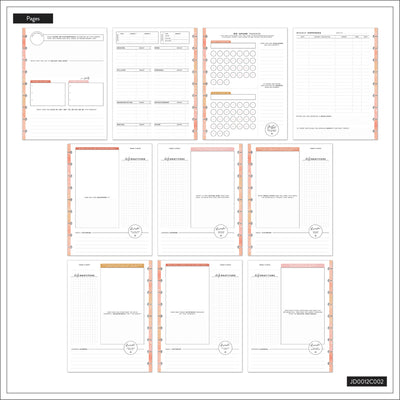 Textured Canvas Budget - Classic Guided Budget Journal - 40 Sheets