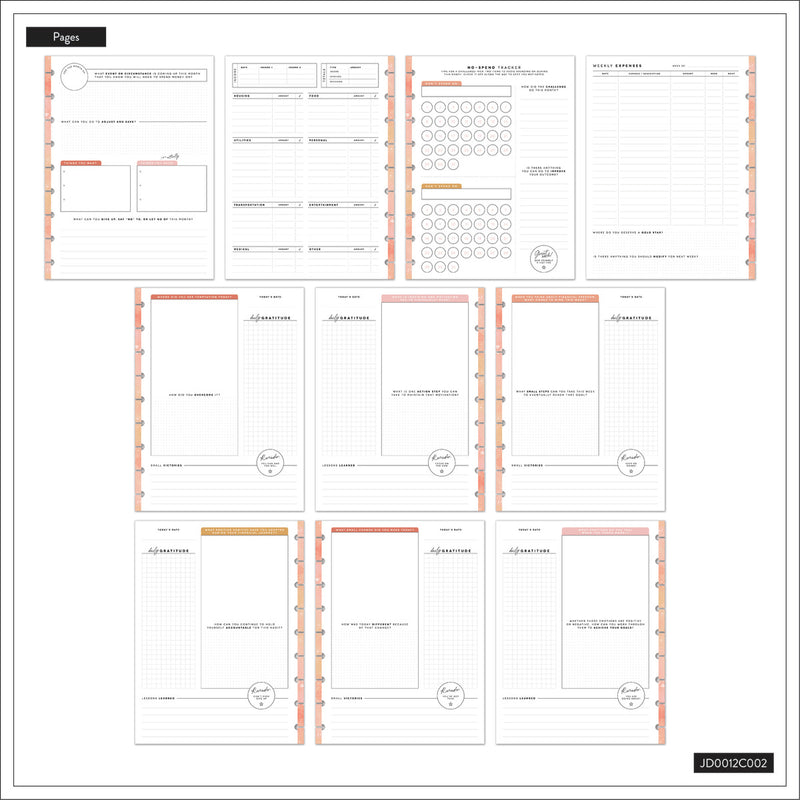 Textured Canvas Budget - Classic Guided Budget Journal - 40 Sheets